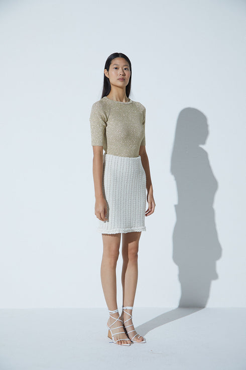 Blusa Slim Rib Lurex
